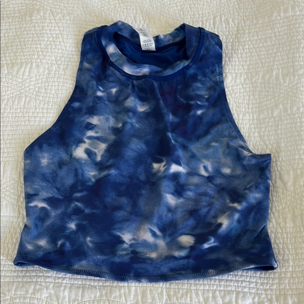 Blue Tie-Dye Women's Top